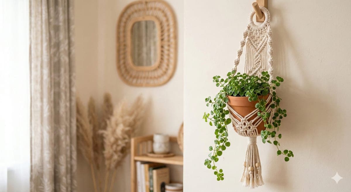 Makrame Bitki Askısı